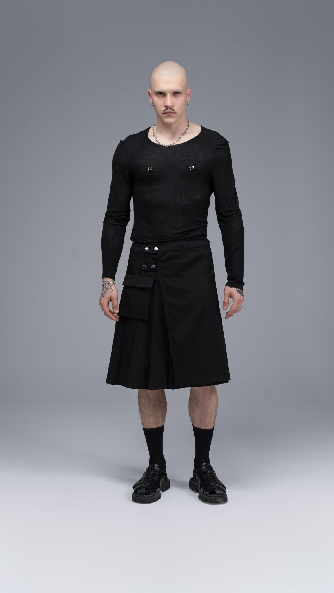 Longsleeve Piercing Black