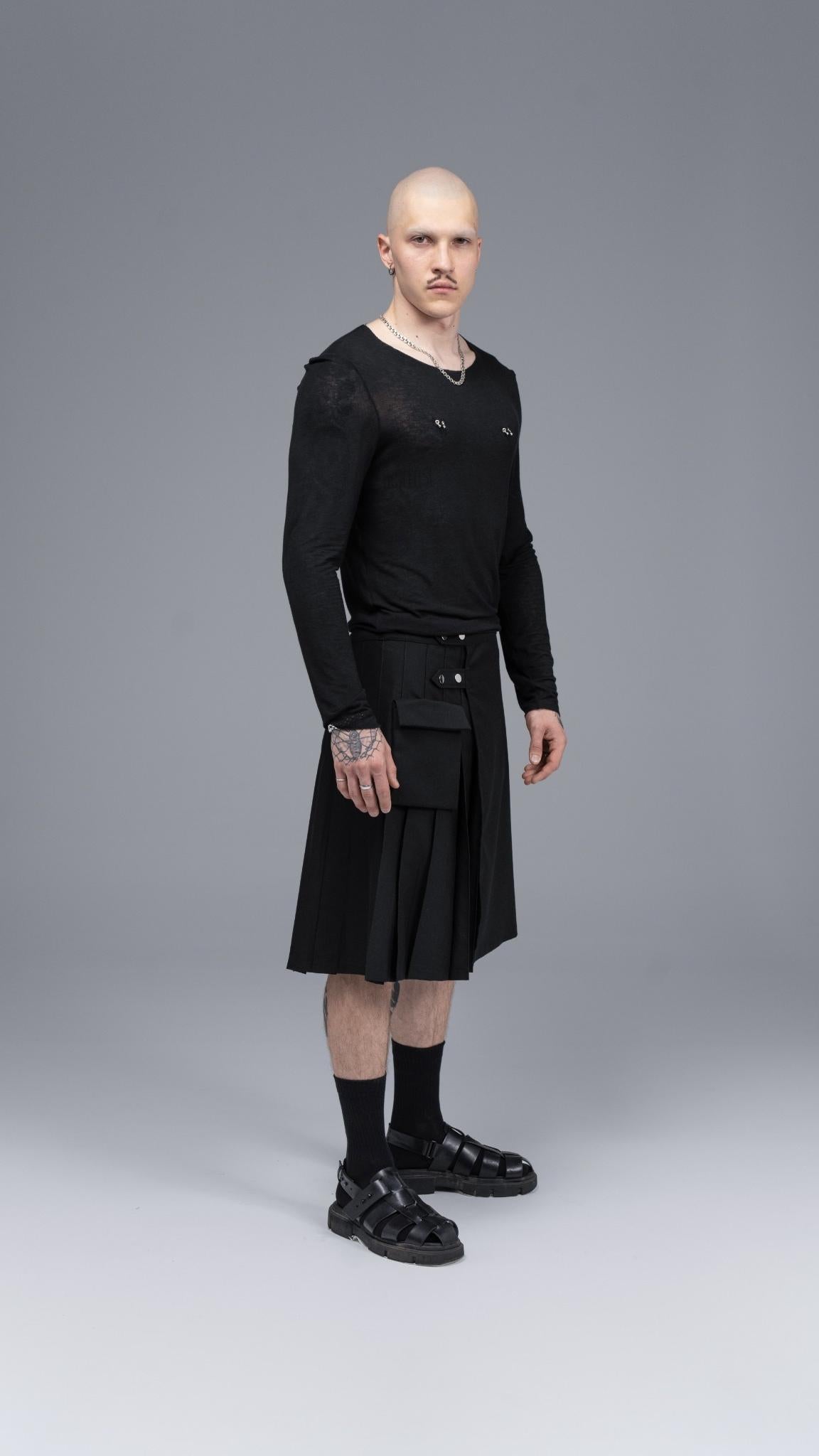 Longsleeve Piercing Black