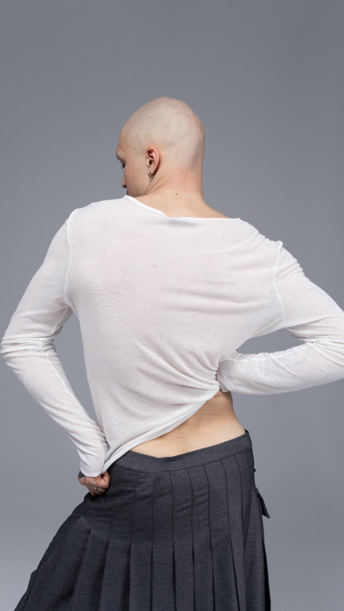 Longsleeve Piercing White