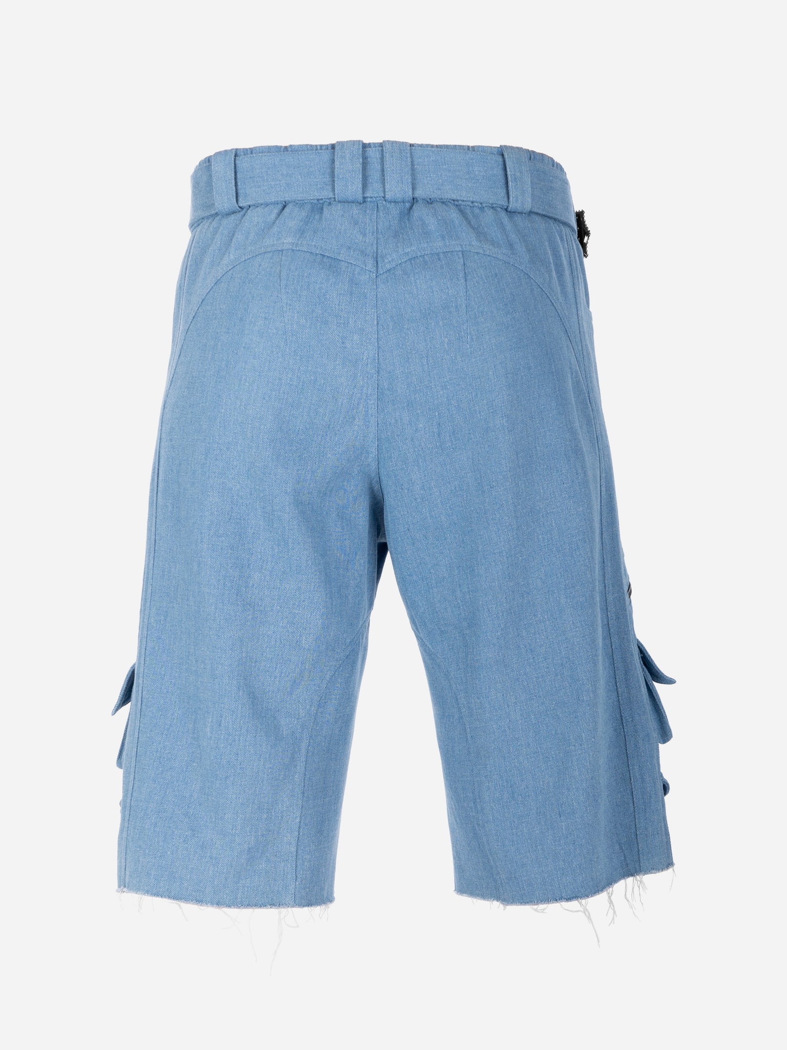 Denim Cargo Shorts Blue