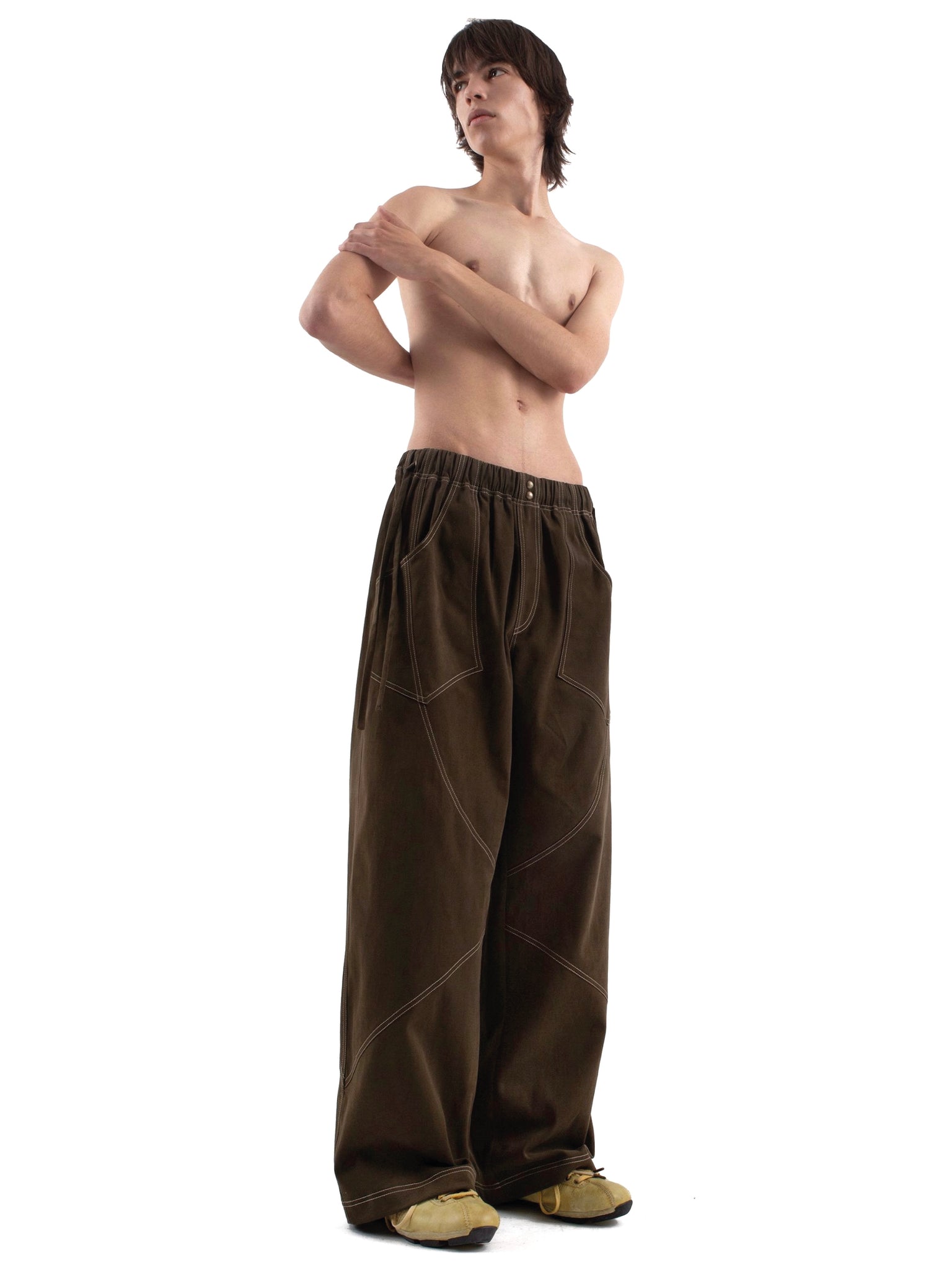Cotton Panel Trousers