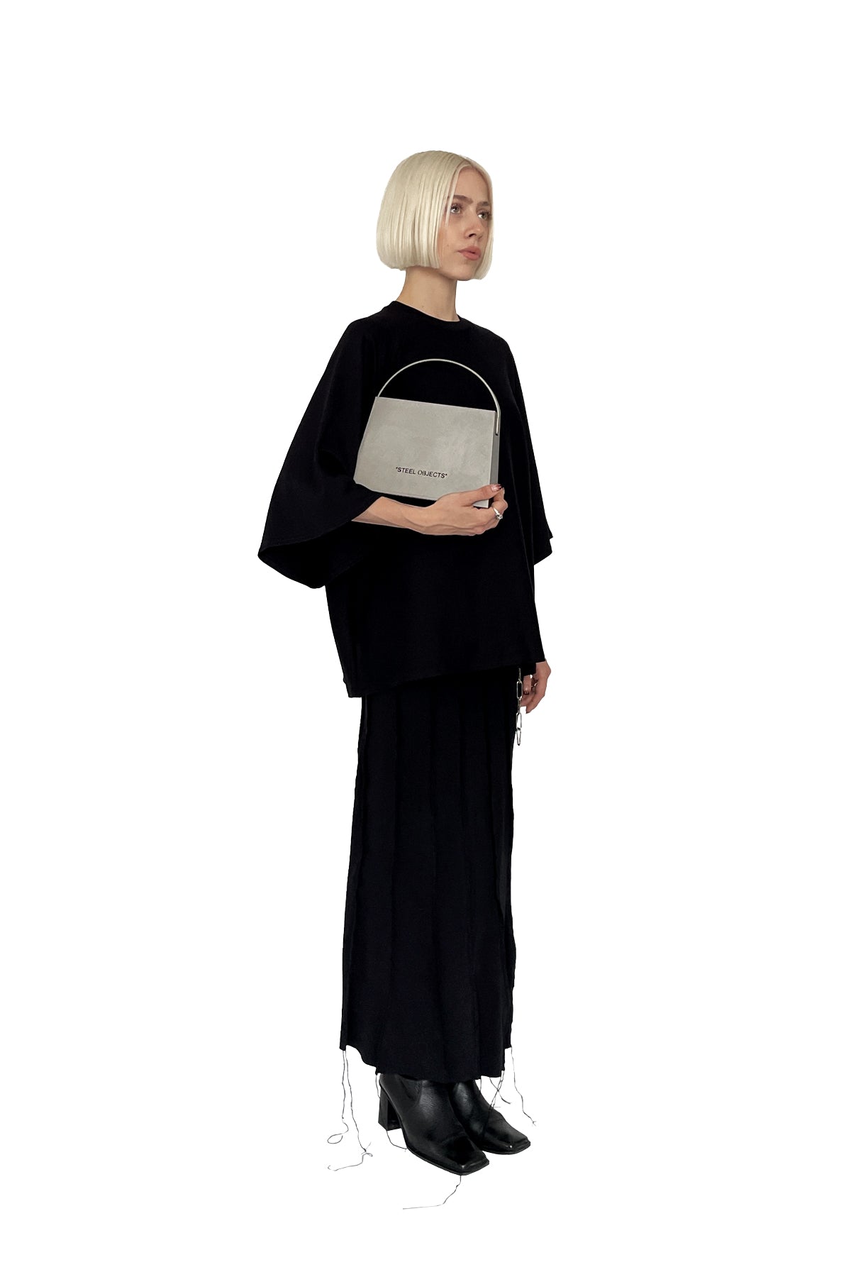 LARGE STEEL HANDBAG