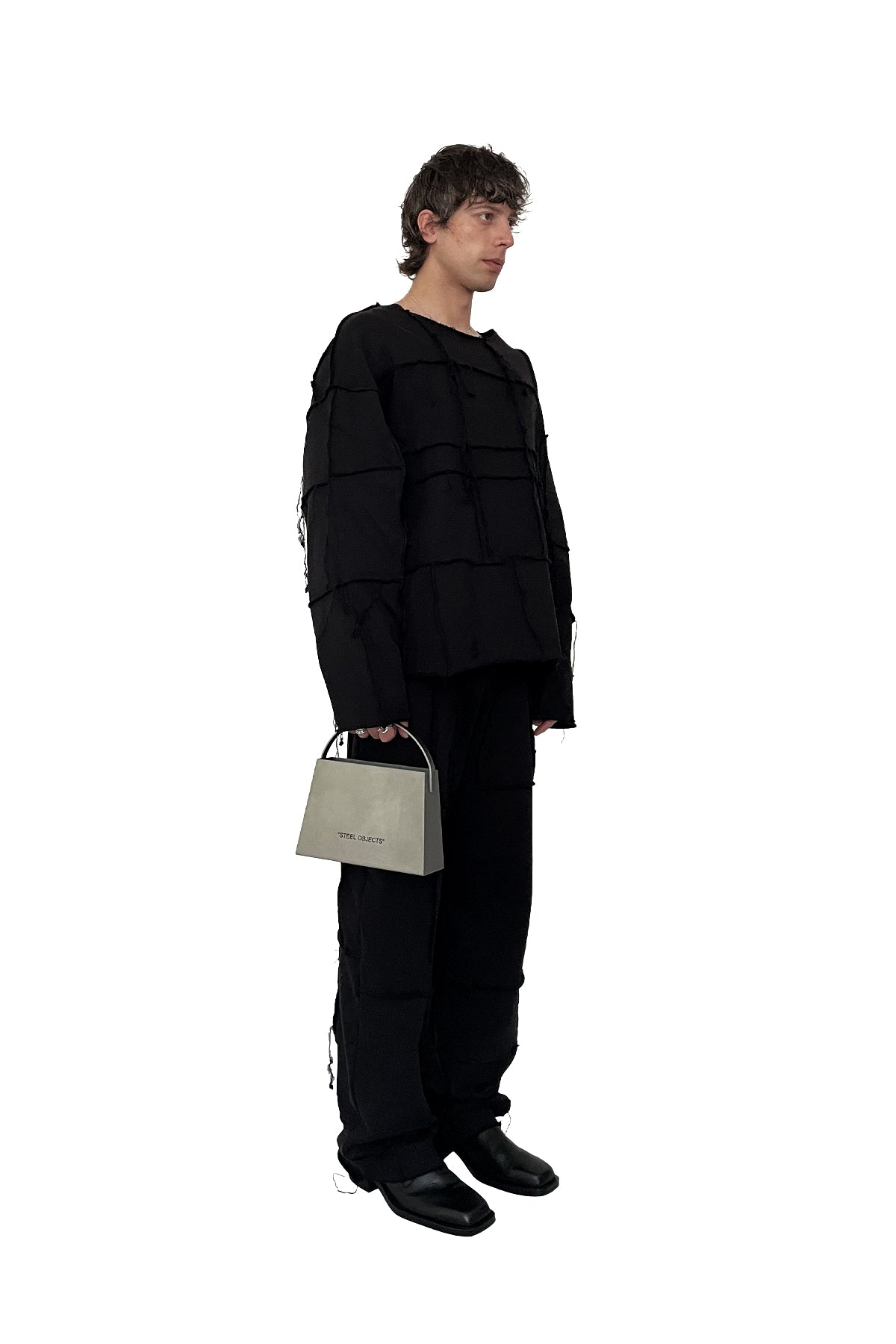 LARGE STEEL HANDBAG