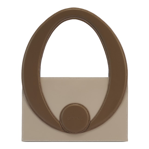 The Lotus Bag Taupe/Chocolate