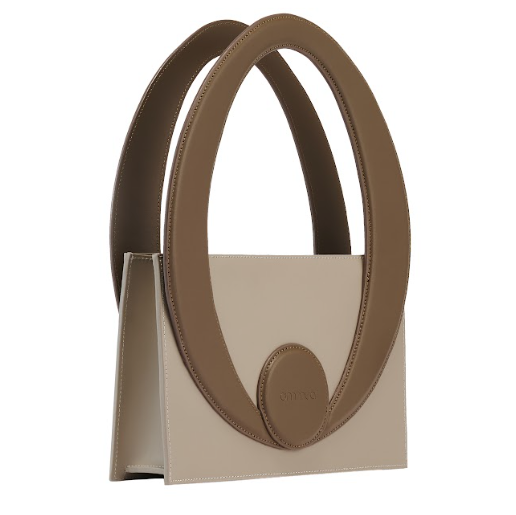 The Lotus Bag Taupe/Chocolate