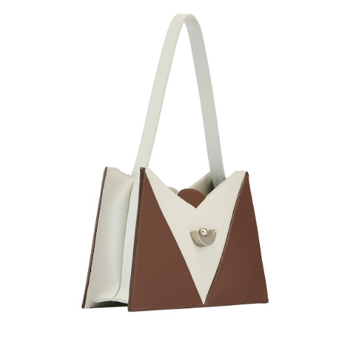 The Arrow Bag Maroon/White