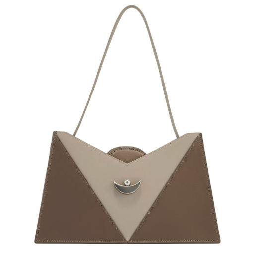 The Arrow Bag Chocolate/Taupe