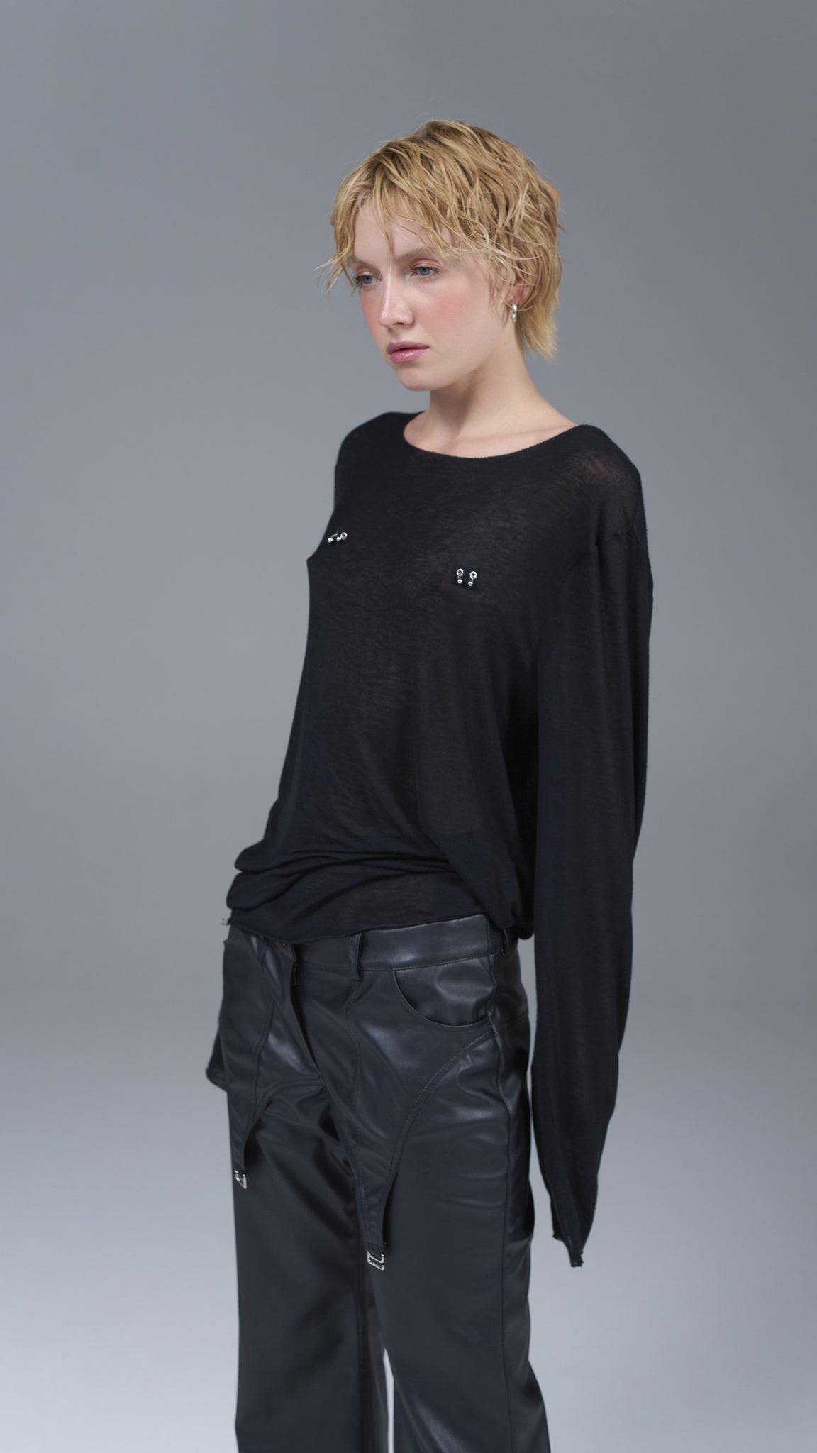 Longsleeve Piercing Black