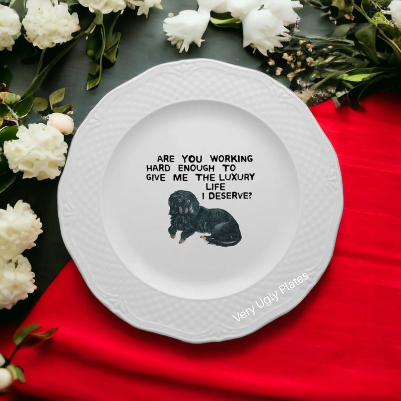 Luxury life dishwasher and microwave safe dessert plate
