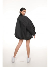 Bomber oversize black jacket