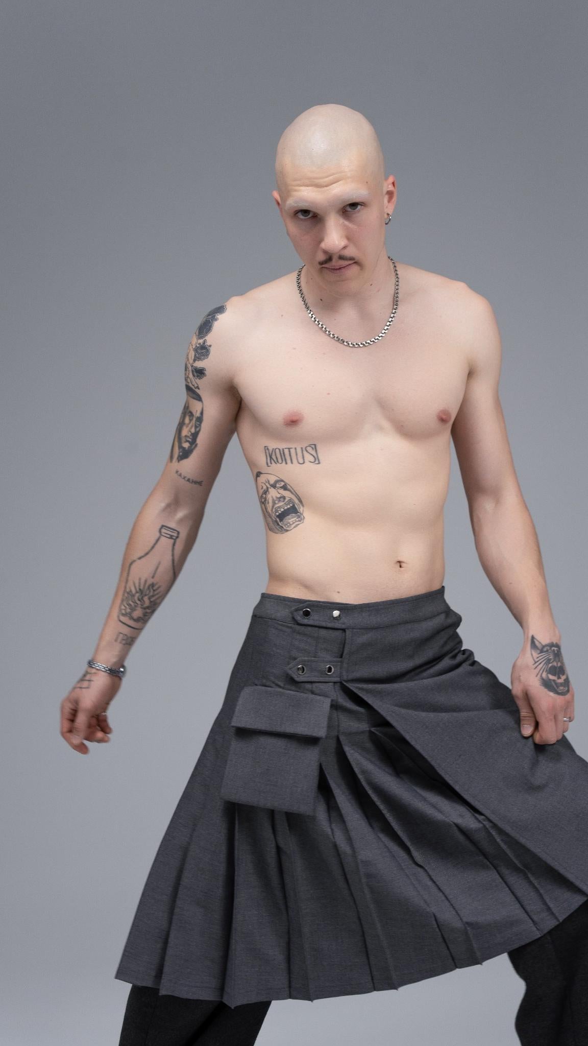 Office Kilt Grey