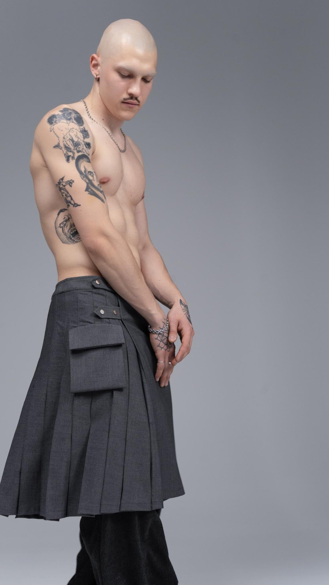 Office Kilt Grey