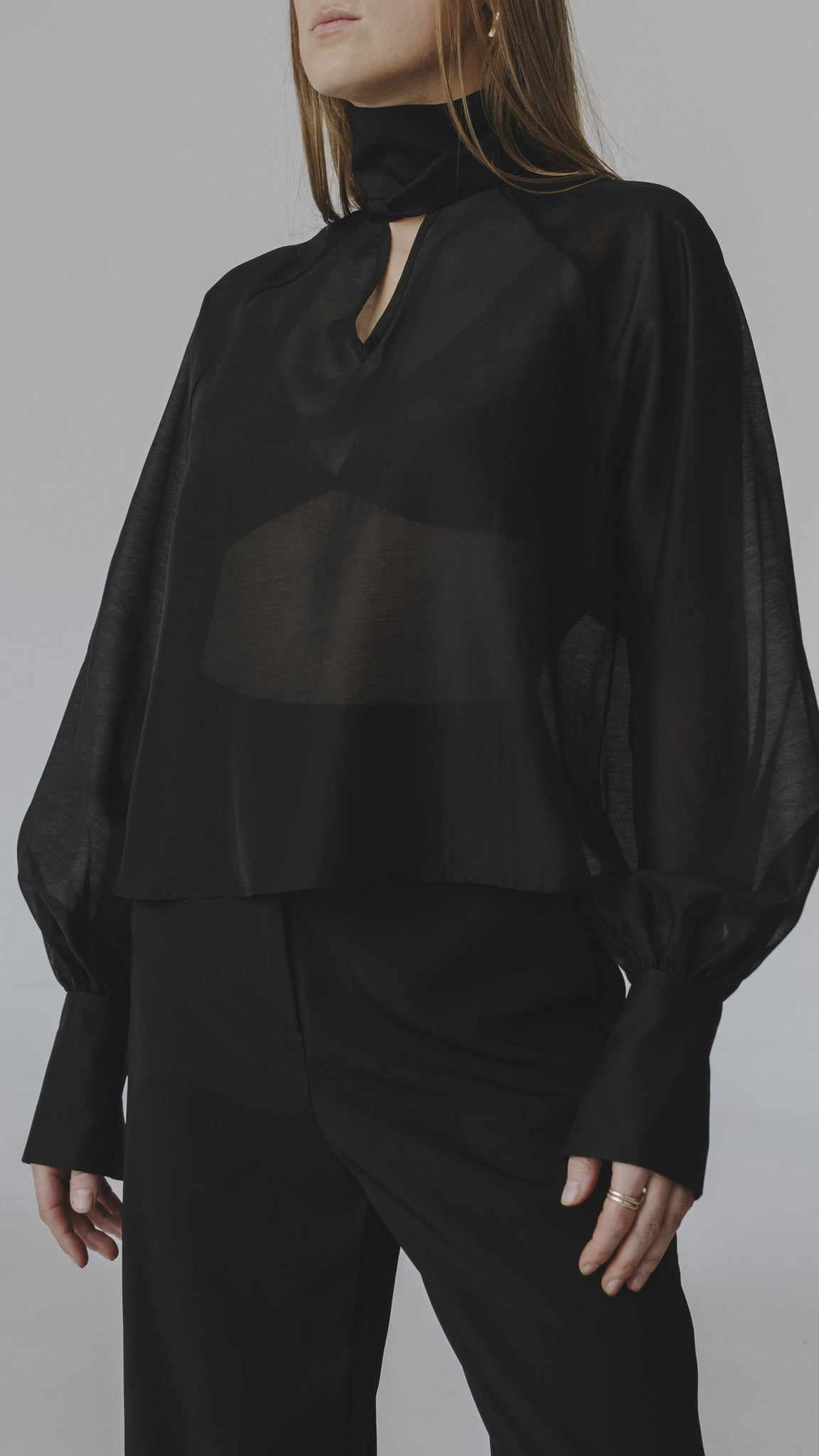 Transparent Black Shirt no.19,5