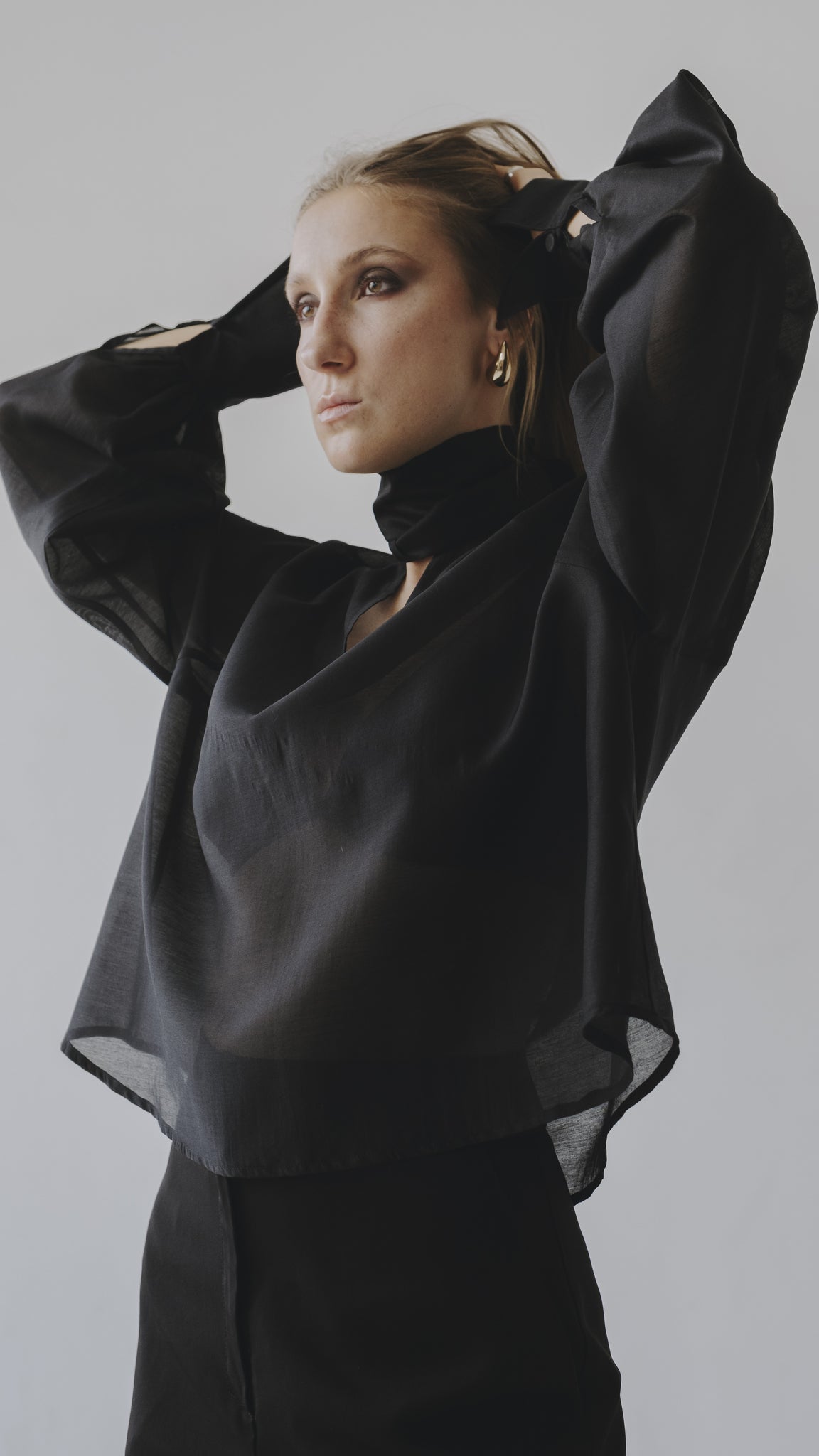Transparent Black Shirt no.19,5