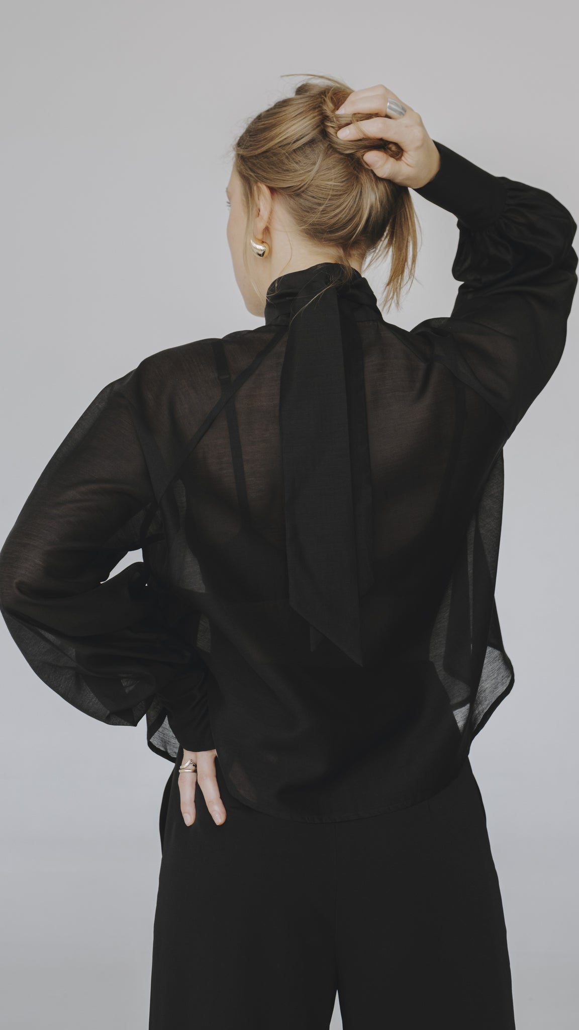 Transparent Black Shirt no.19,5