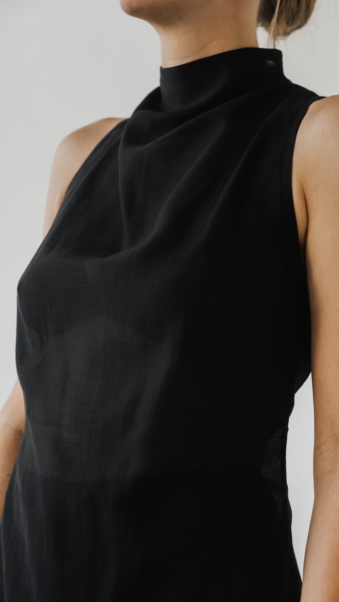 Transparent Black Top no.49