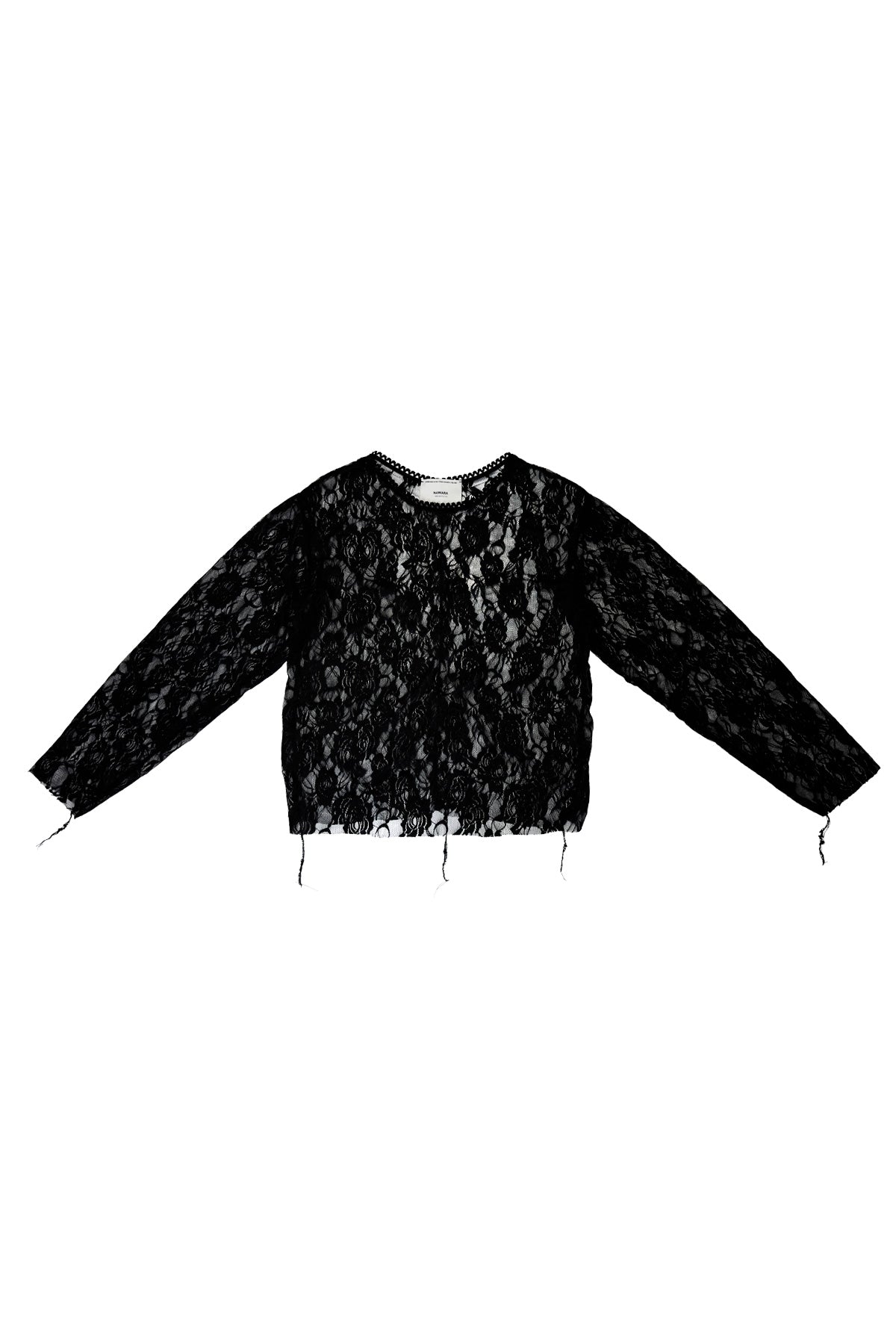 ROSE MESH LONGSLEEVE BLACK