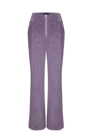 Corduroy Flare Pants Violet