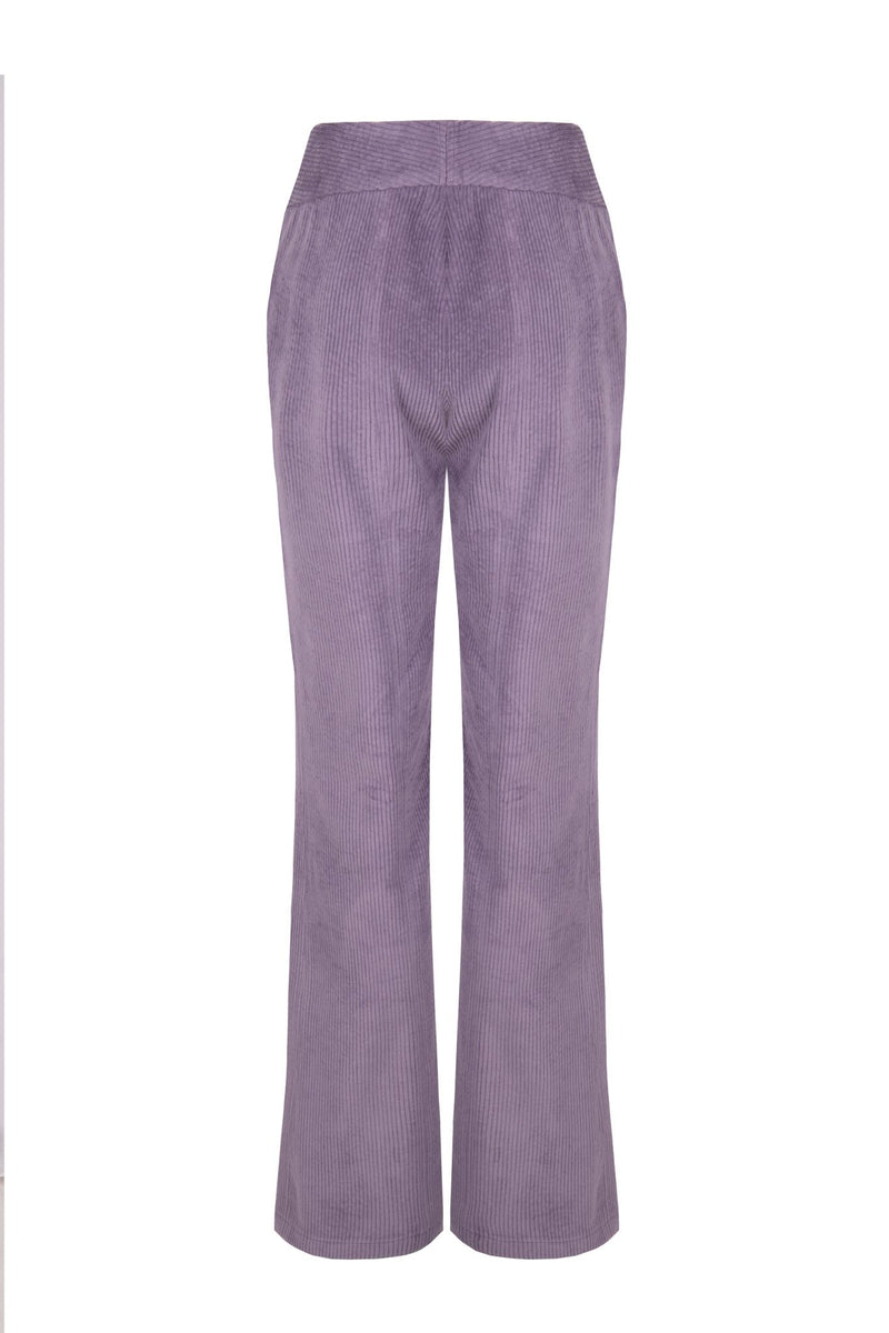 Corduroy Flare Pants Violet