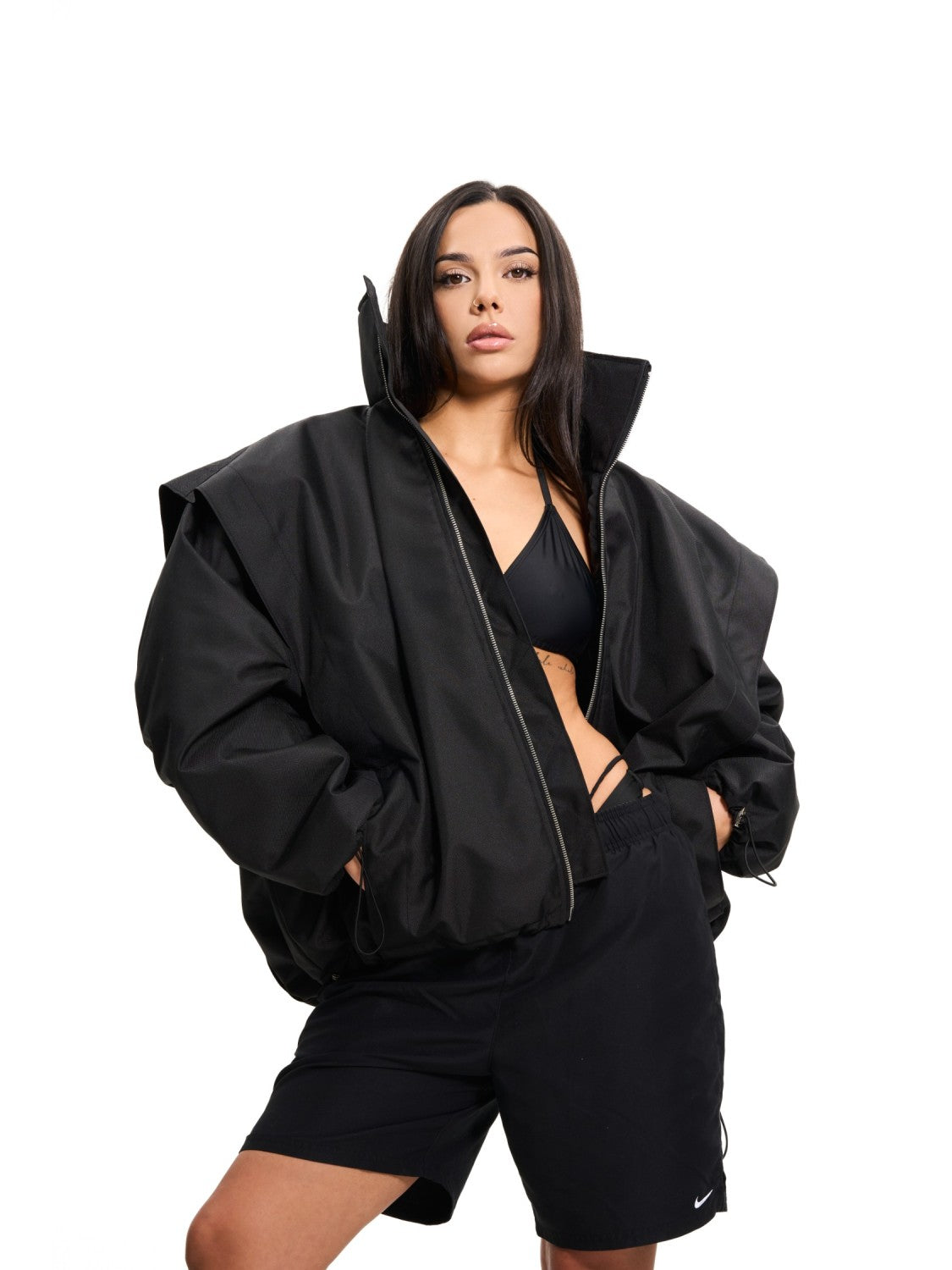 Parachute oversize bomber jacket
