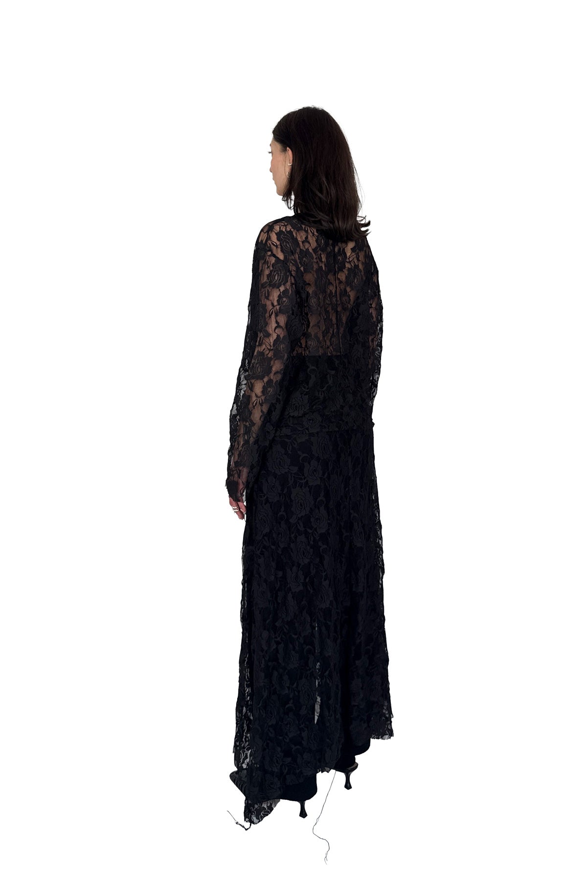 ROSE MESH LONGSLEEVE BLACK