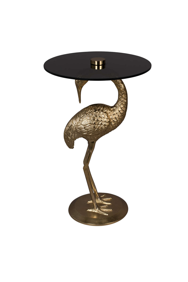 Crane side table Gold