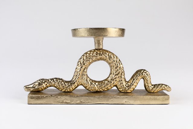 Keep The Snakes Away dinner candle holder