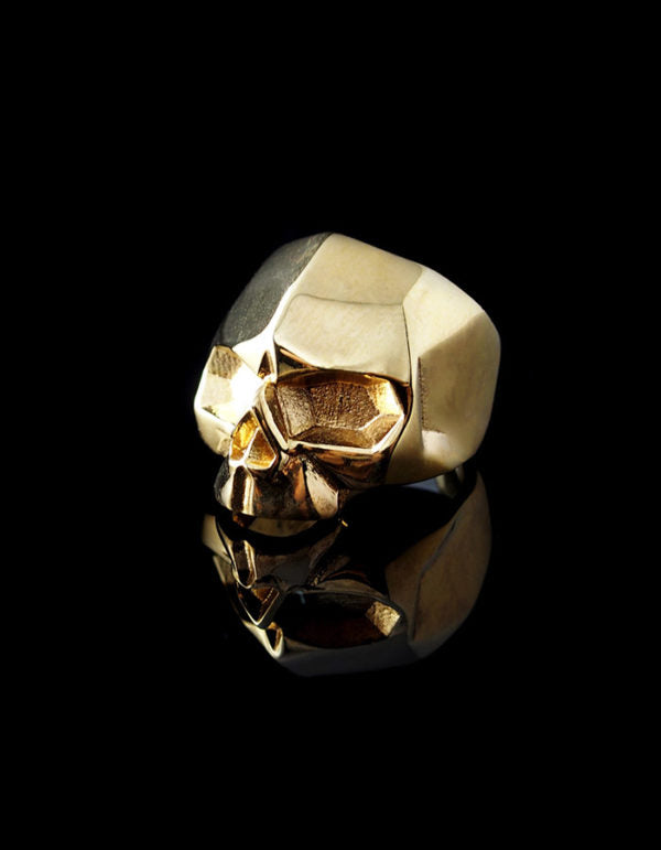 “GOLDIE” SKULL RING – SMALL