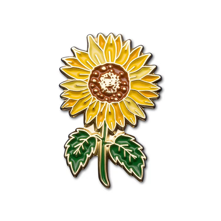 Enamel Pin "Ukrainian Sunflower"