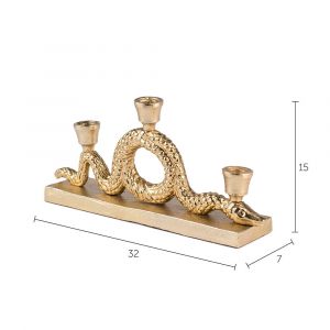 Keep The Snakes Away dinner candle holder