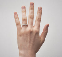 Dainty melted ring