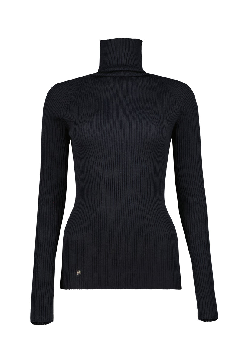 Cannelure Roll-neck Sweater